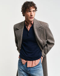 Polosweater af ekstra fin merinould