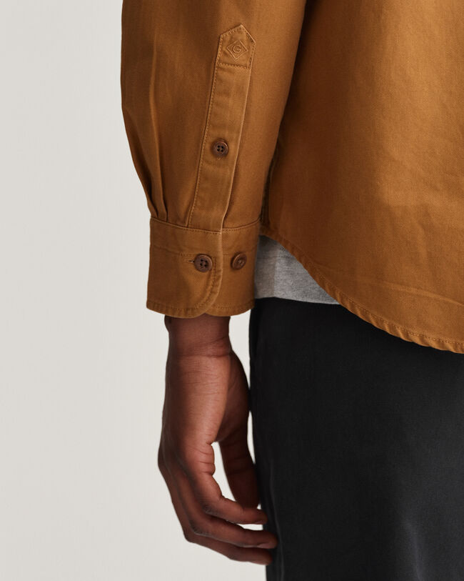 Relaxed fit skjorte af twill