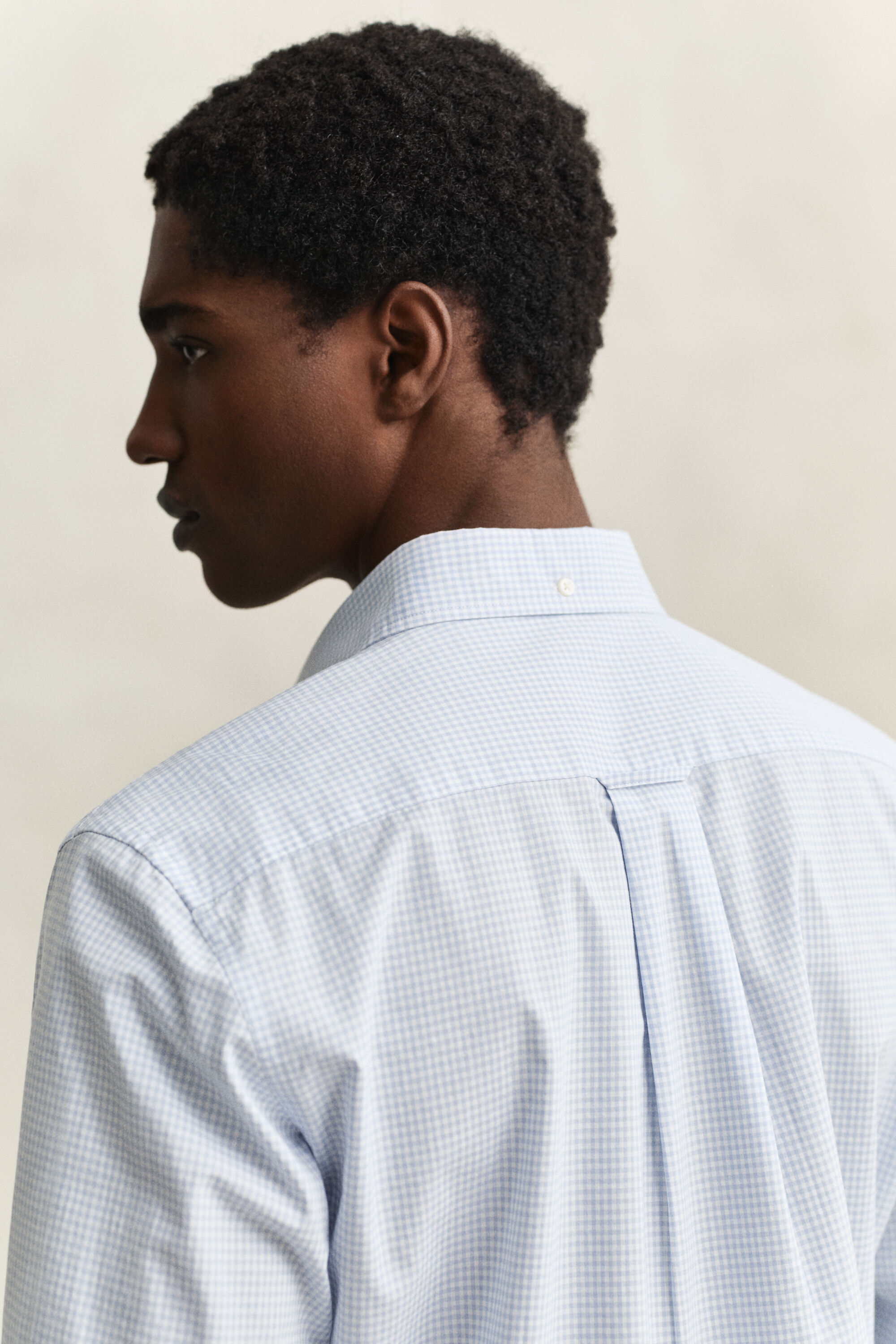 Gingham klassisk poplin-skjorte