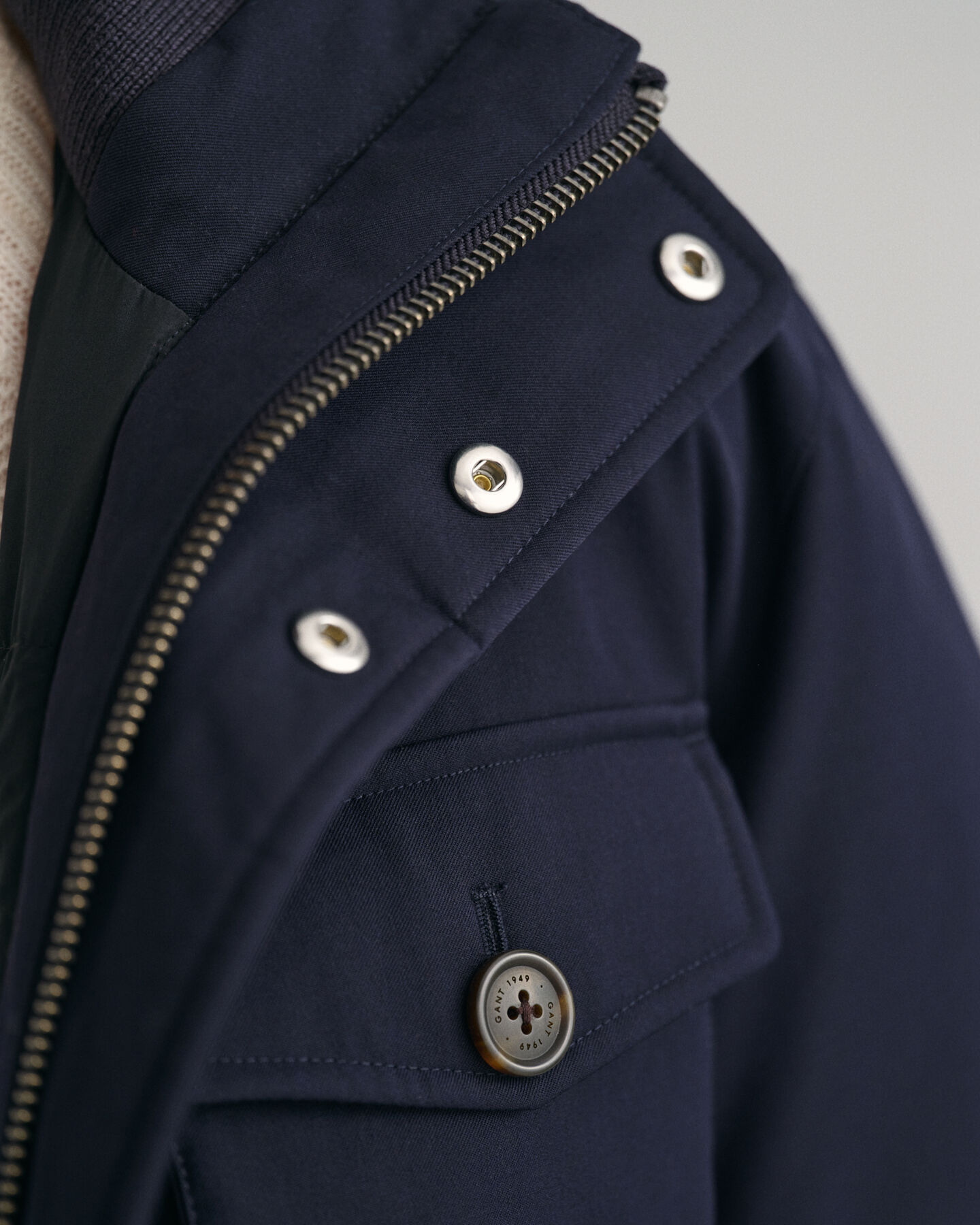 Vatteret feltjakke i flannel