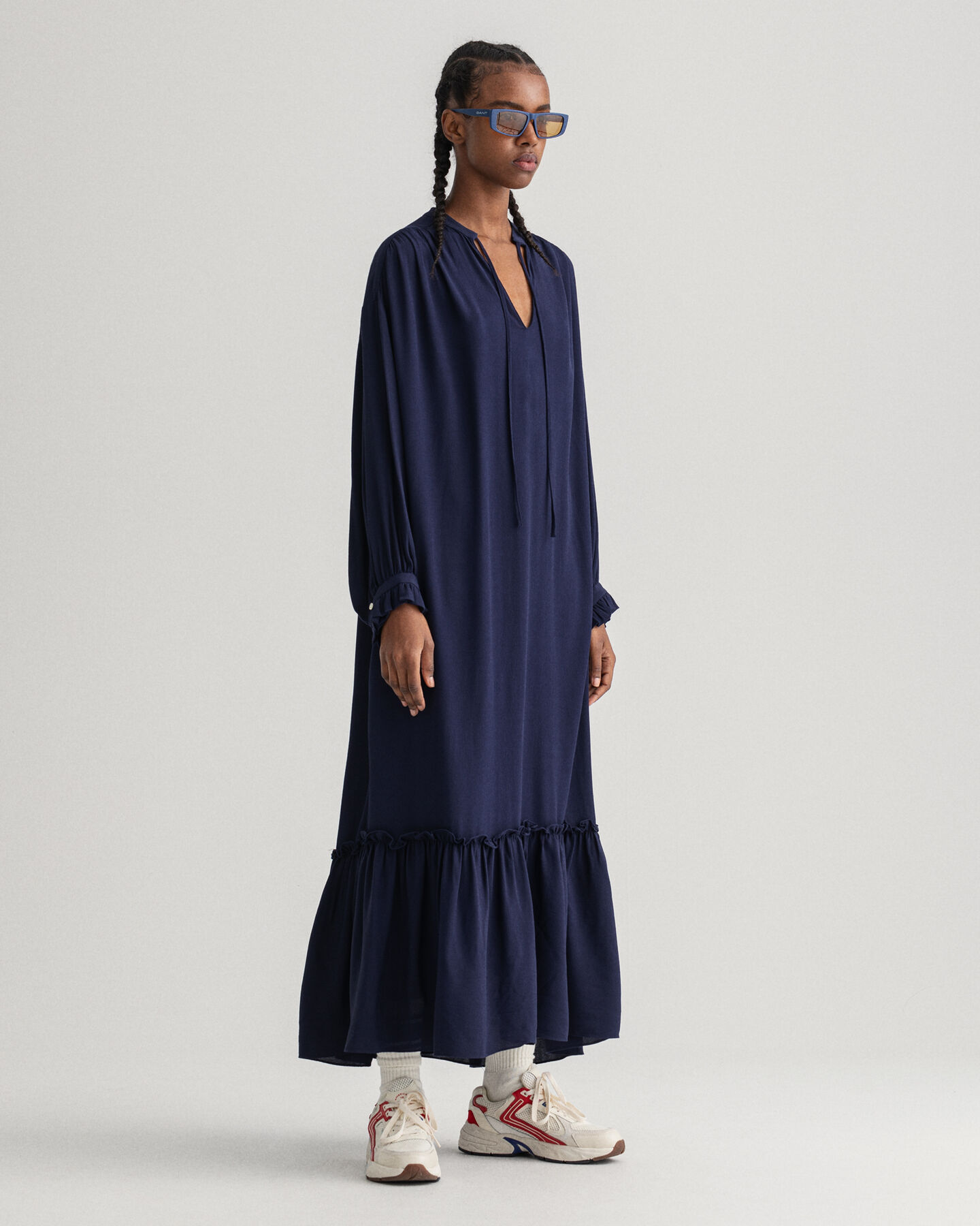 Wrinkle popover kjole