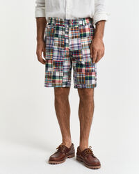 Regular fit shorts med patchwork