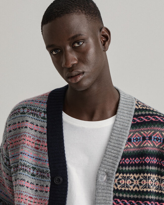 REMAKE Fair Isle cardigan