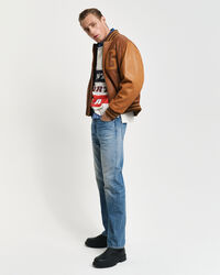 GANT Varsity Jacket af læder