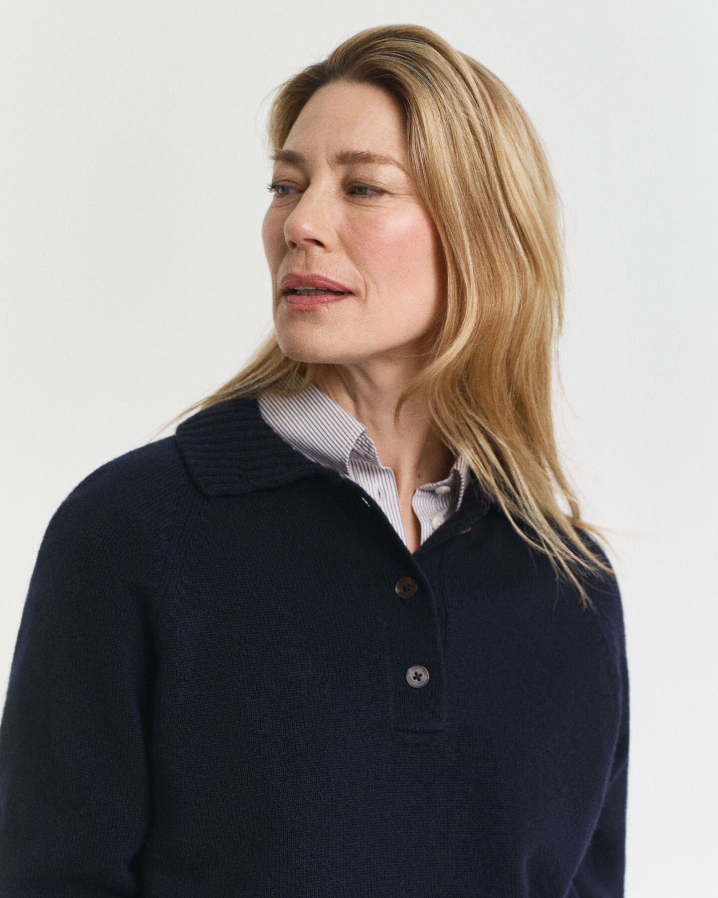 Strikket Rugger i uld- og kashmirblanding