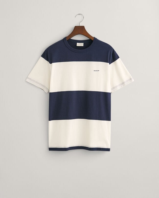 Tværstribet T-shirt