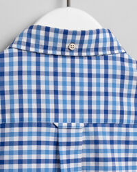 Regular fit 2-farvet gingham Oxford-skjorte