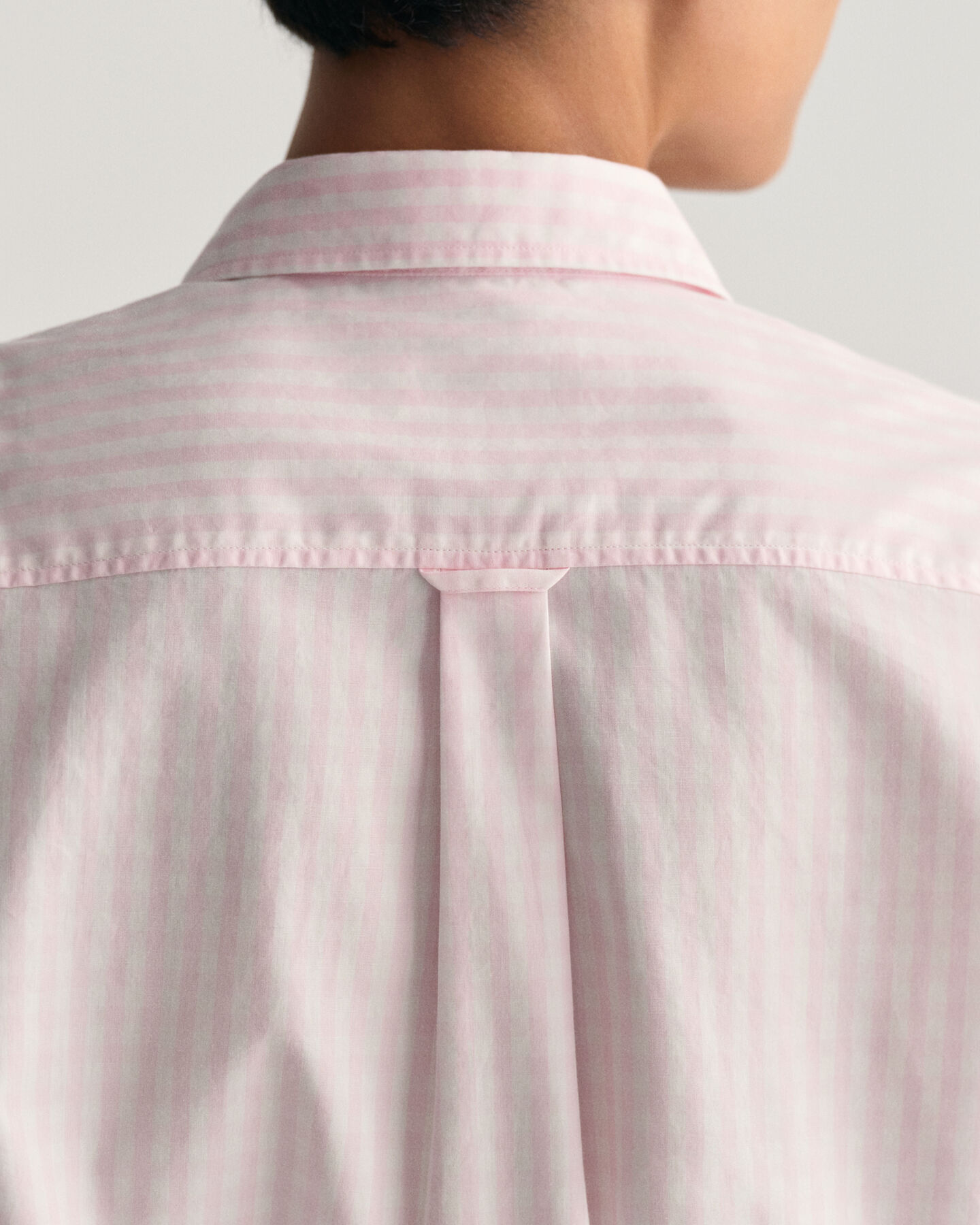 Regular fit gingham poplin skjorte