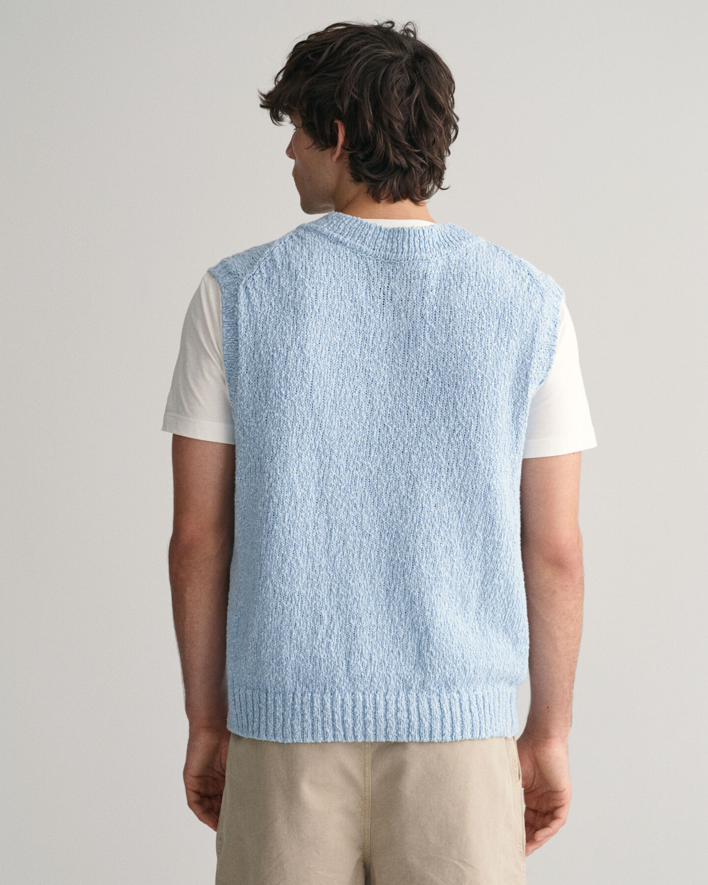 Nopret tekstureret bomuldsvest