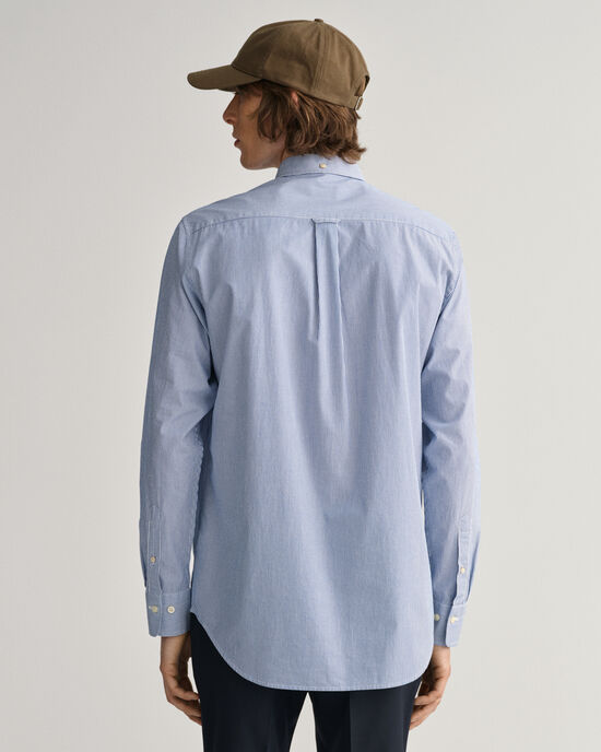 Regular fit Banker t&aelig;tv&aelig;vet skjorte