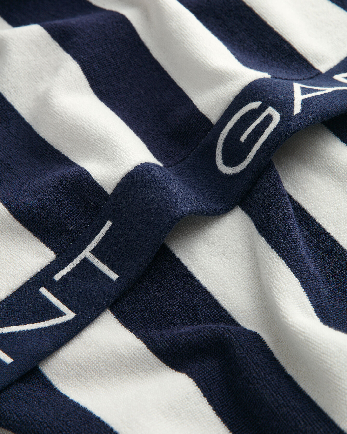 Blokstribet strandhåndklæde