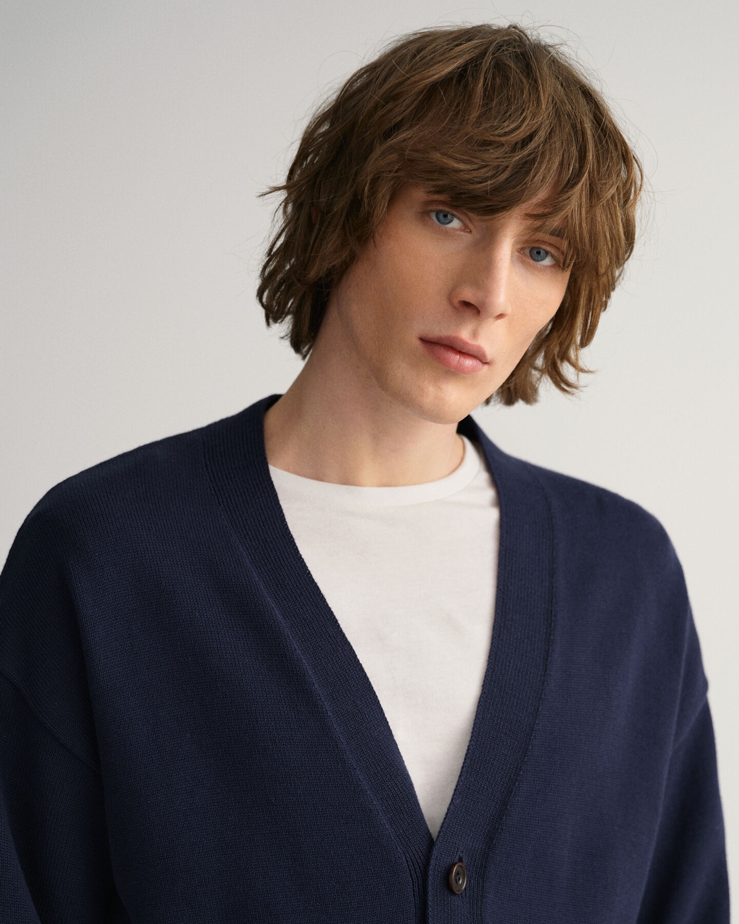 Cardigan af supimabomuld