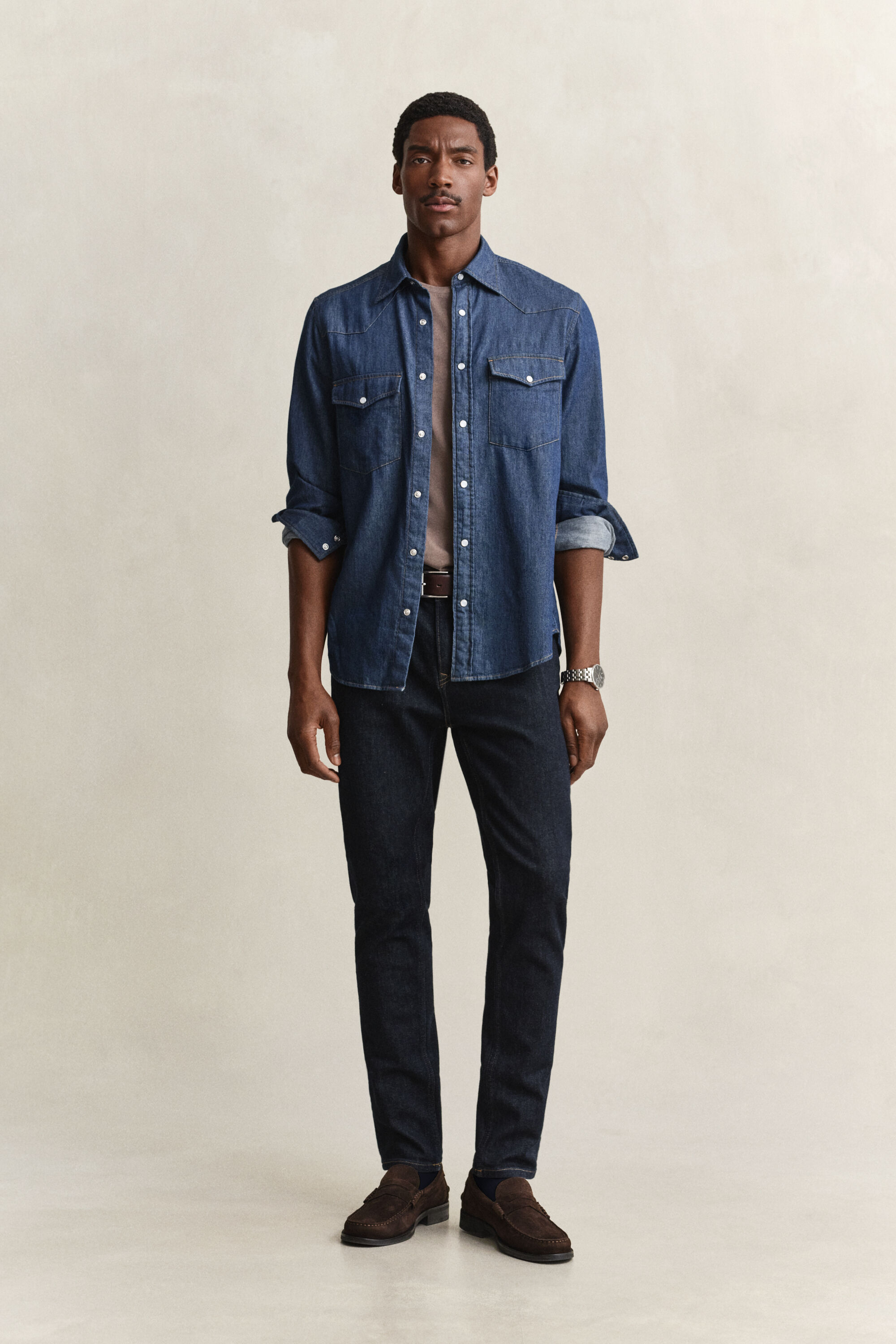 Slim jeans i let vask