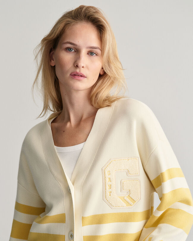GANT Varsity cardigan med V-hals