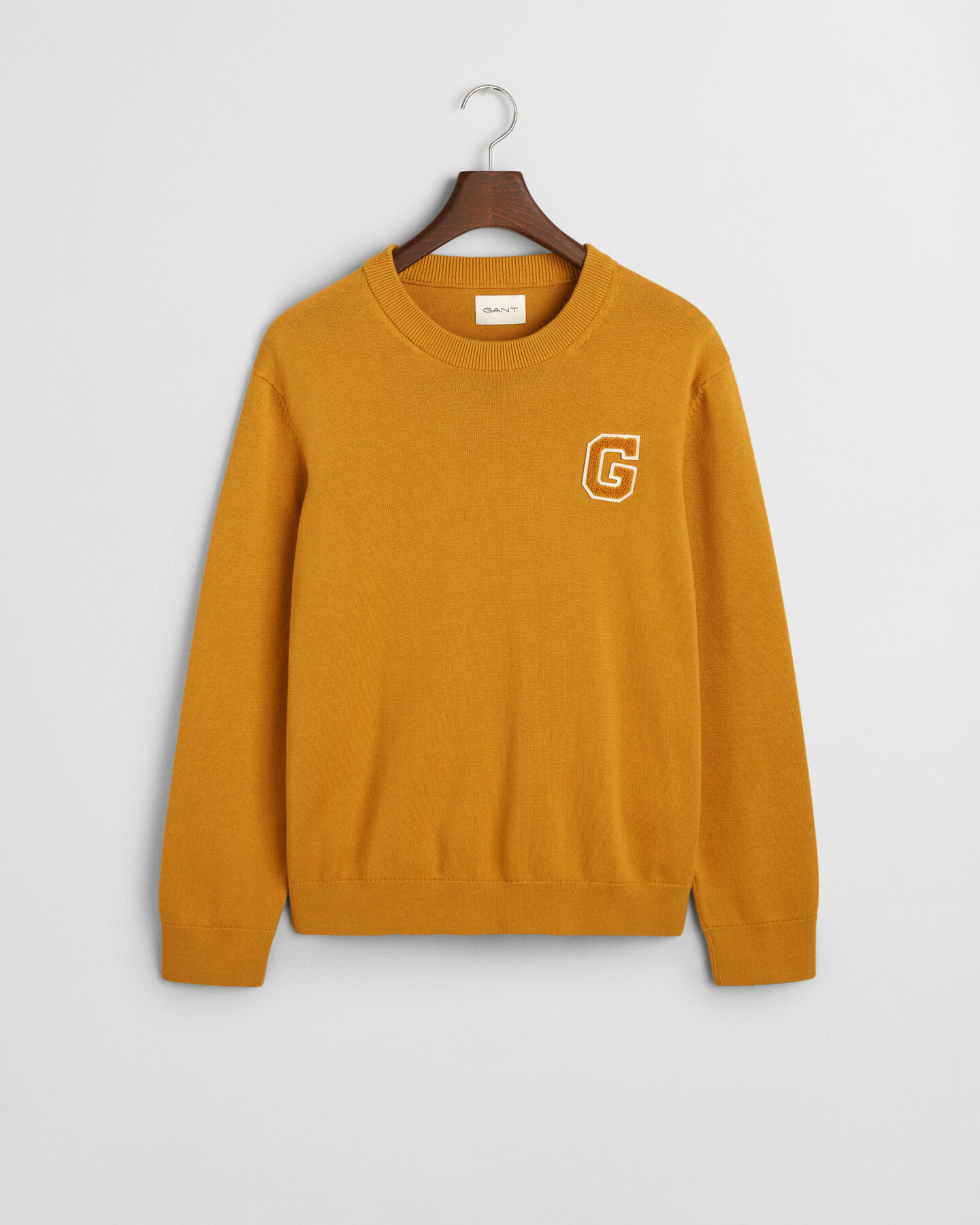 Crewneck sweater med m&aelig;rke