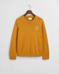 Crewneck sweater med m&aelig;rke