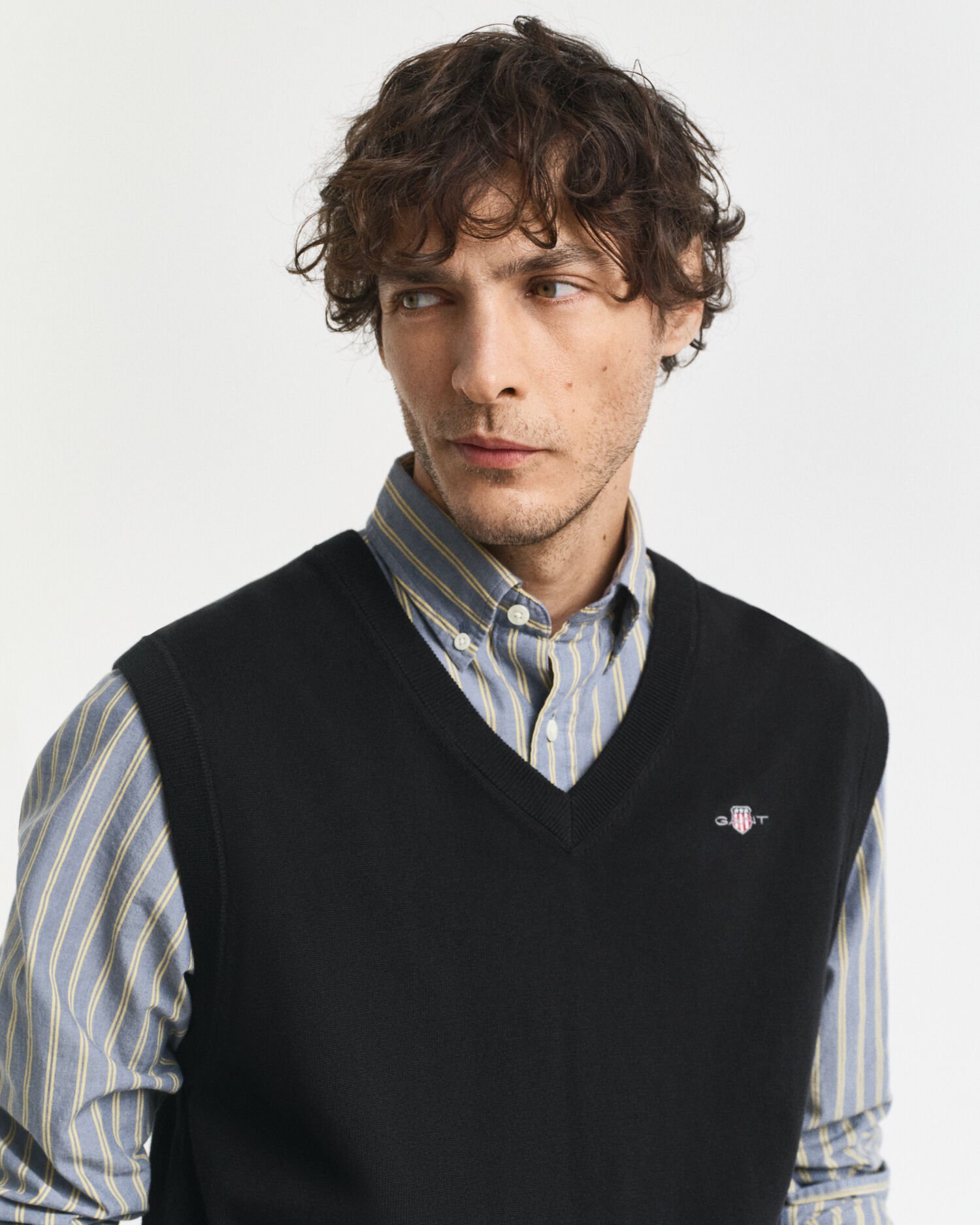 Klassisk vest af bomuld