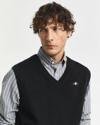 Klassisk vest af bomuld