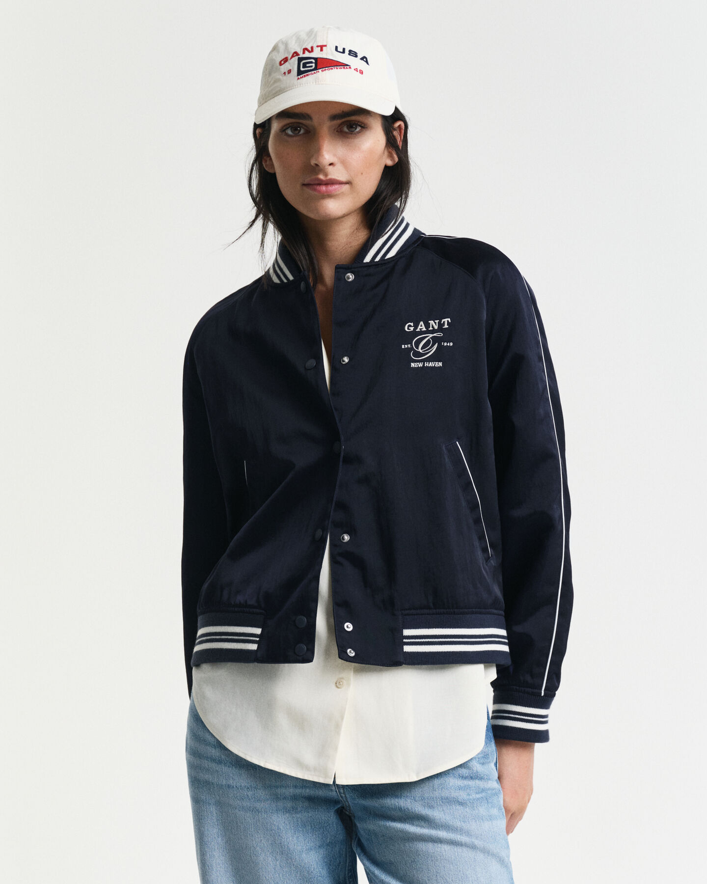 Satin Varsity Jacket