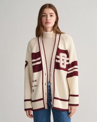GANT Varsity cardigan med V-hals