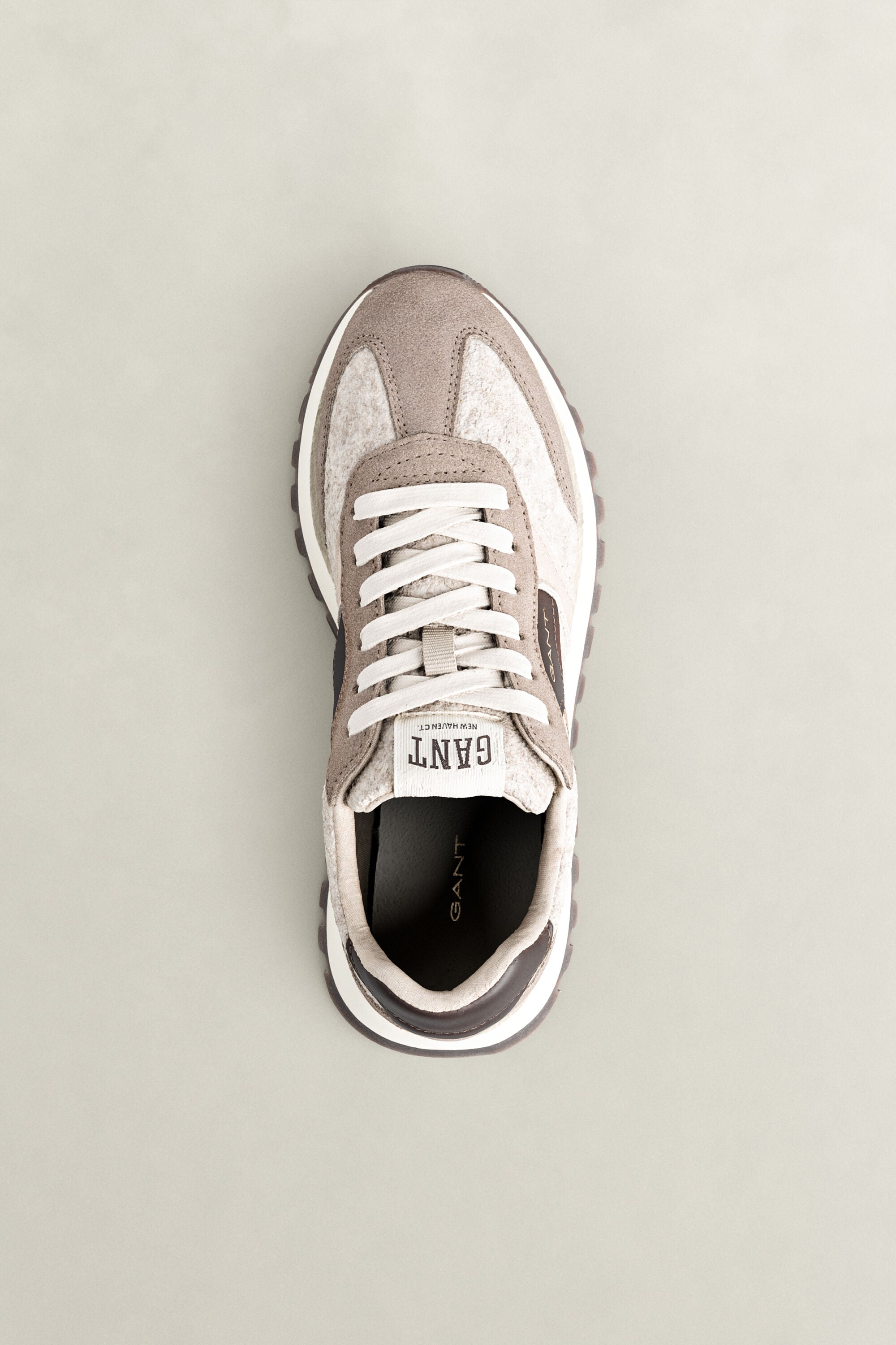 Caffay sneakers i uld og ruskind