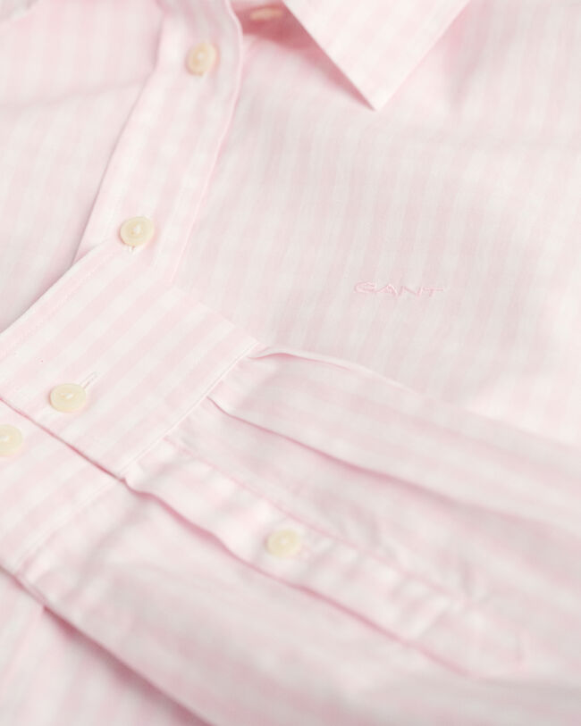 Regular fit gingham poplin skjorte