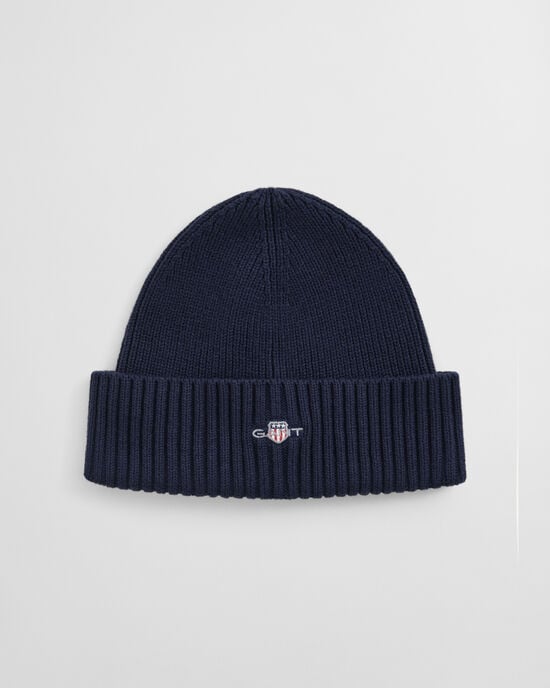 Logo beanie i bomuldsblanding