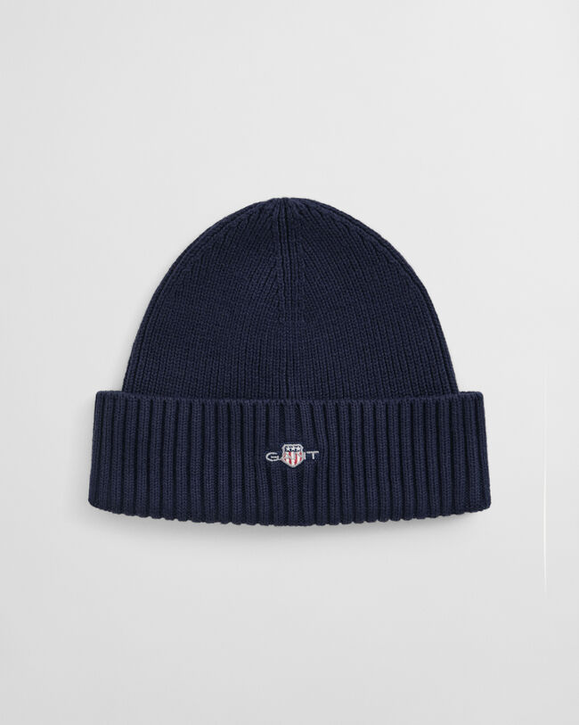 Logo beanie i bomuldsblanding