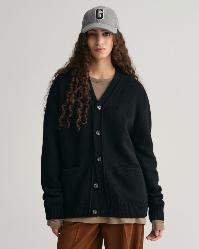 Blød cardigan af uld