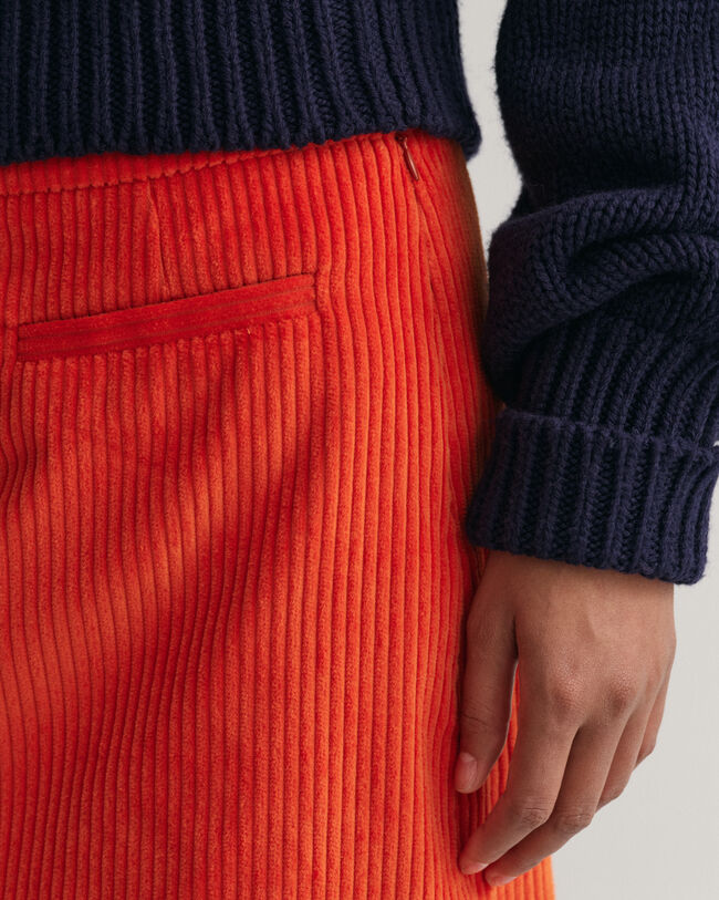 Mini nederdel af jernbanefløjl