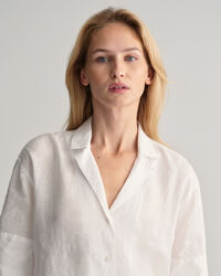 Relaxed fit h&oslash;rskjorte med korte &aelig;rmer