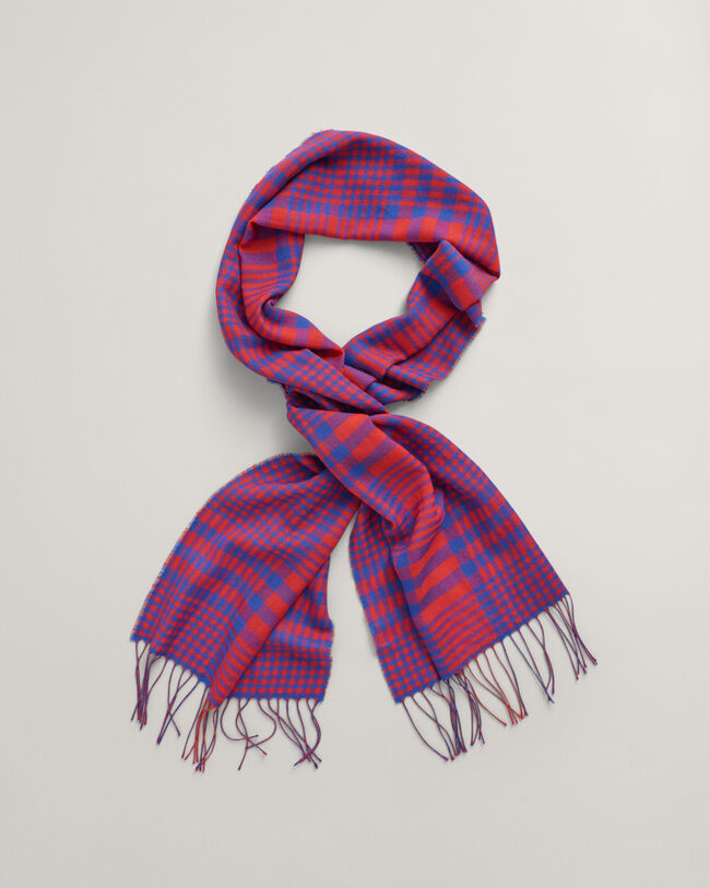 Ternet vævet tørklæde i merinould