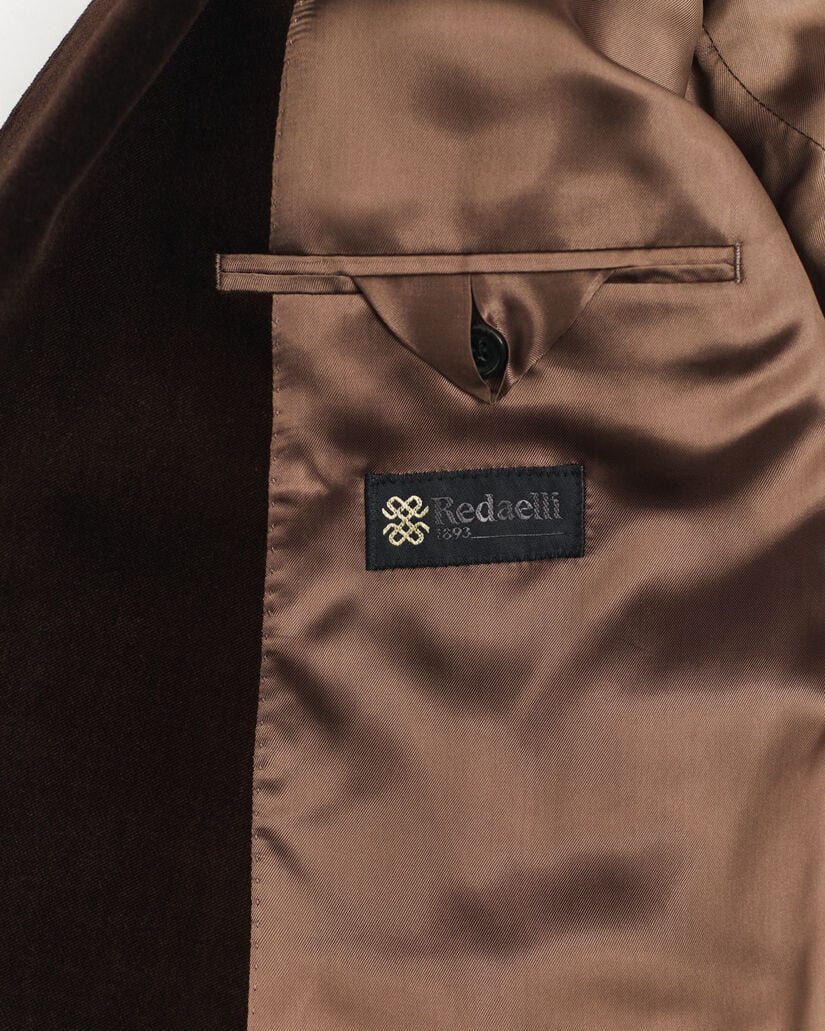 Jakkesæt-jakke i fløjl