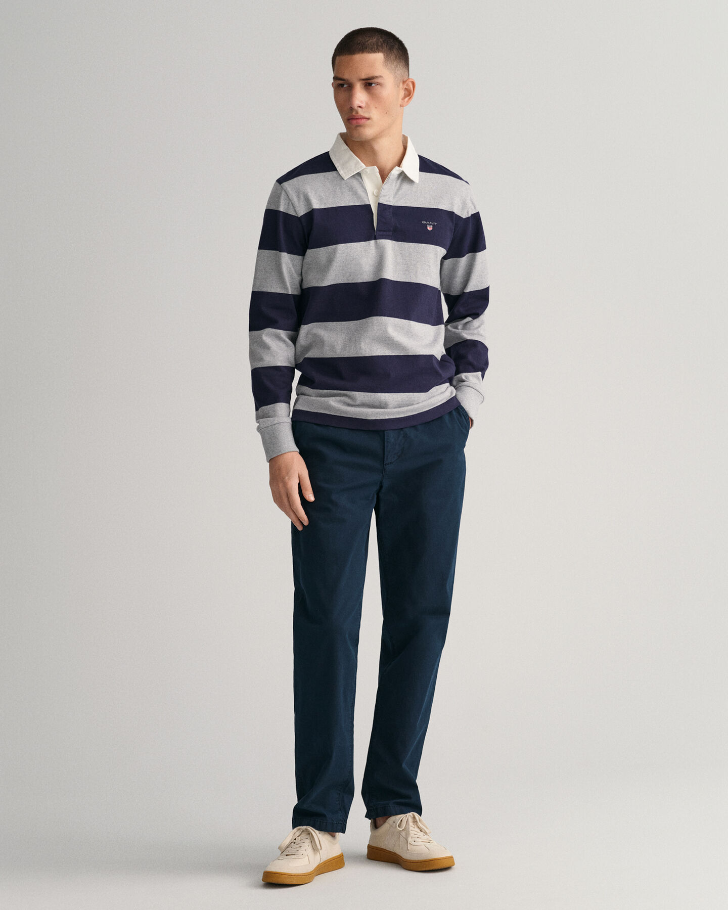 Allister Regular fit chinobukser af lærred