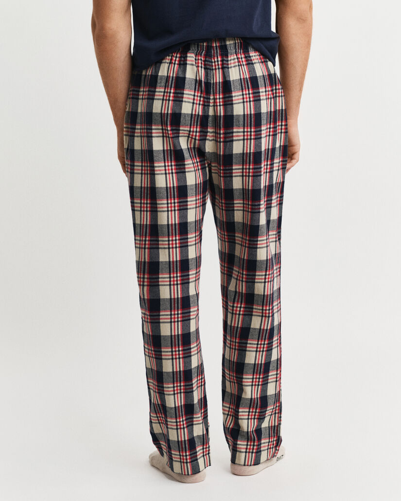 Ternede pyjamasbukser i flannel