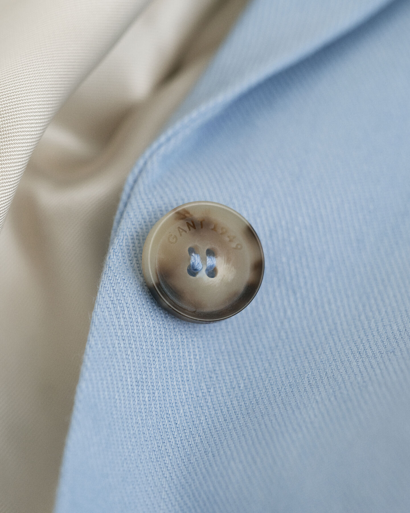 Slim fit hørblazer med stræk