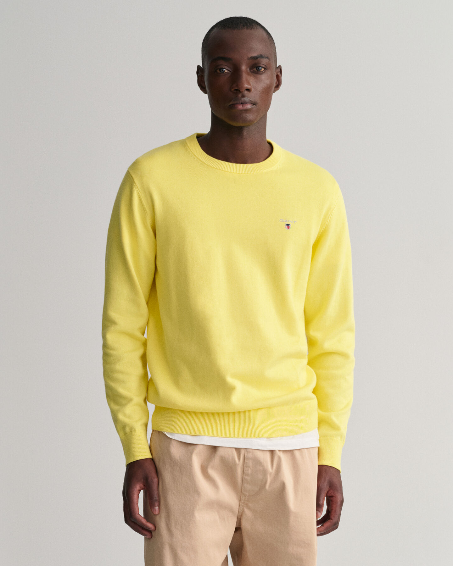 Classic crewneck sweater i bomuld