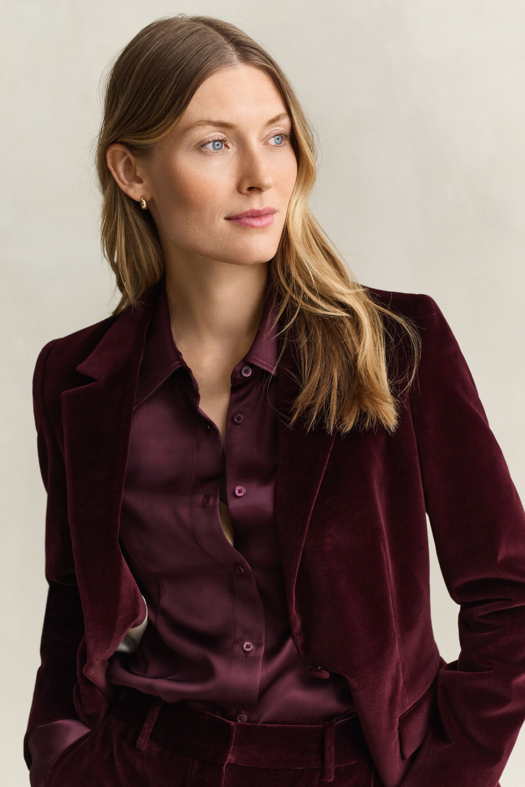 Blazer i fløjl