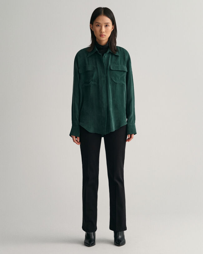 Farvede jeans med svaj