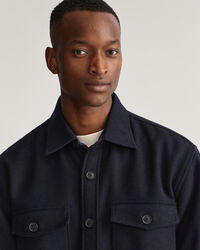 Overskjorte i uldblanding