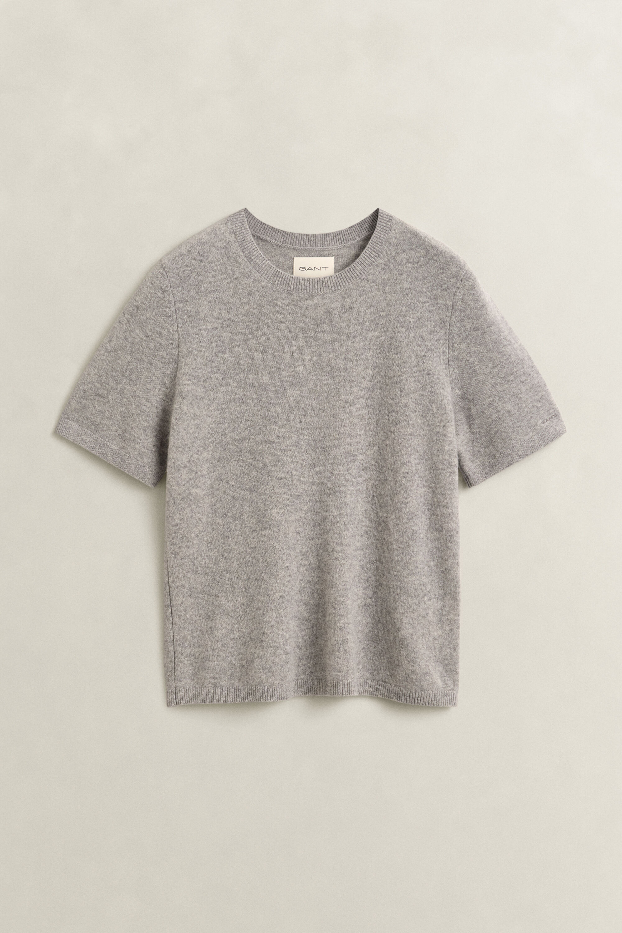 Kortærmet sweater i kashmir