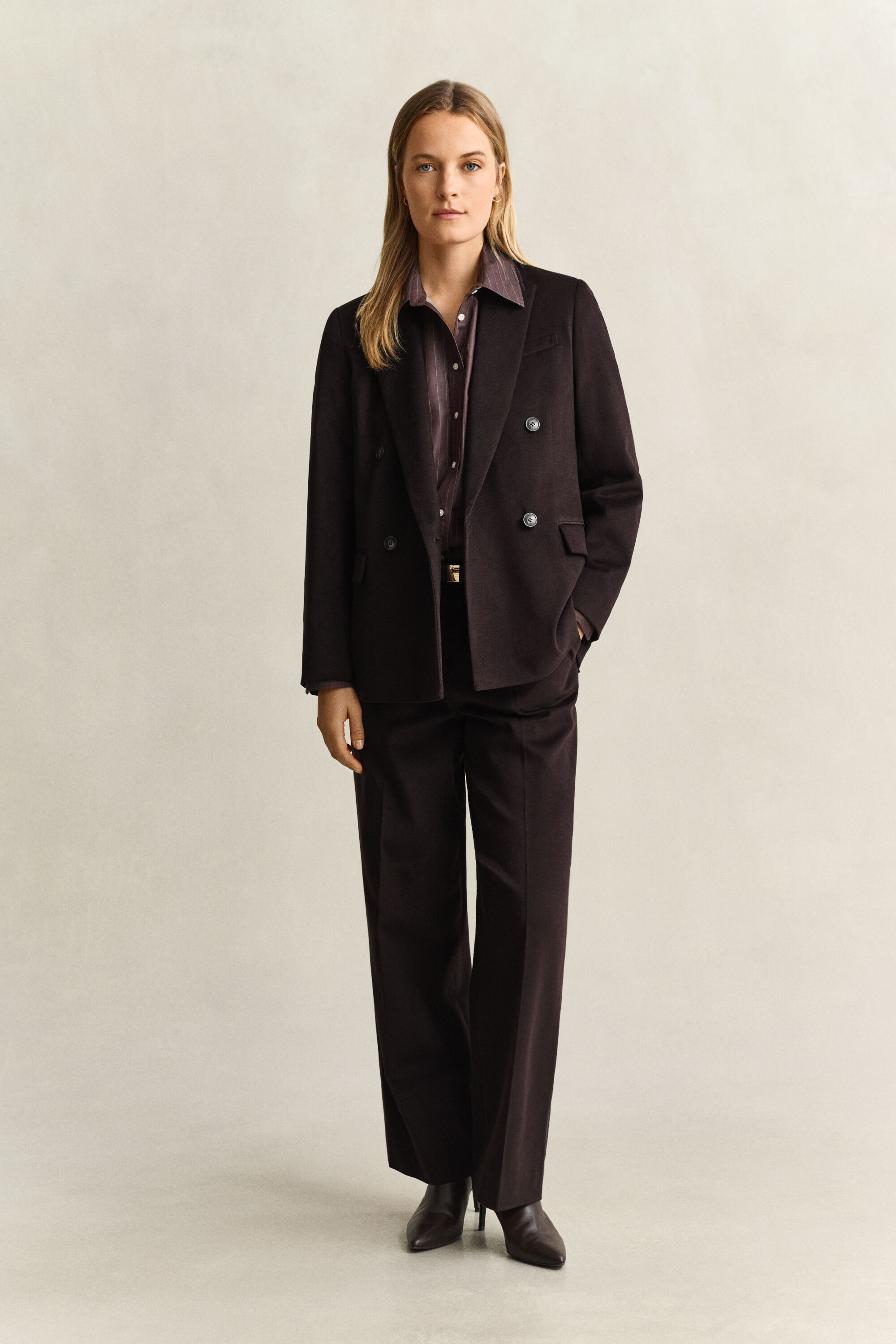Club Blazer i fløjl med twill-struktur