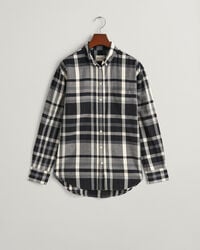 Relaxed fit ternet flannelskjorte