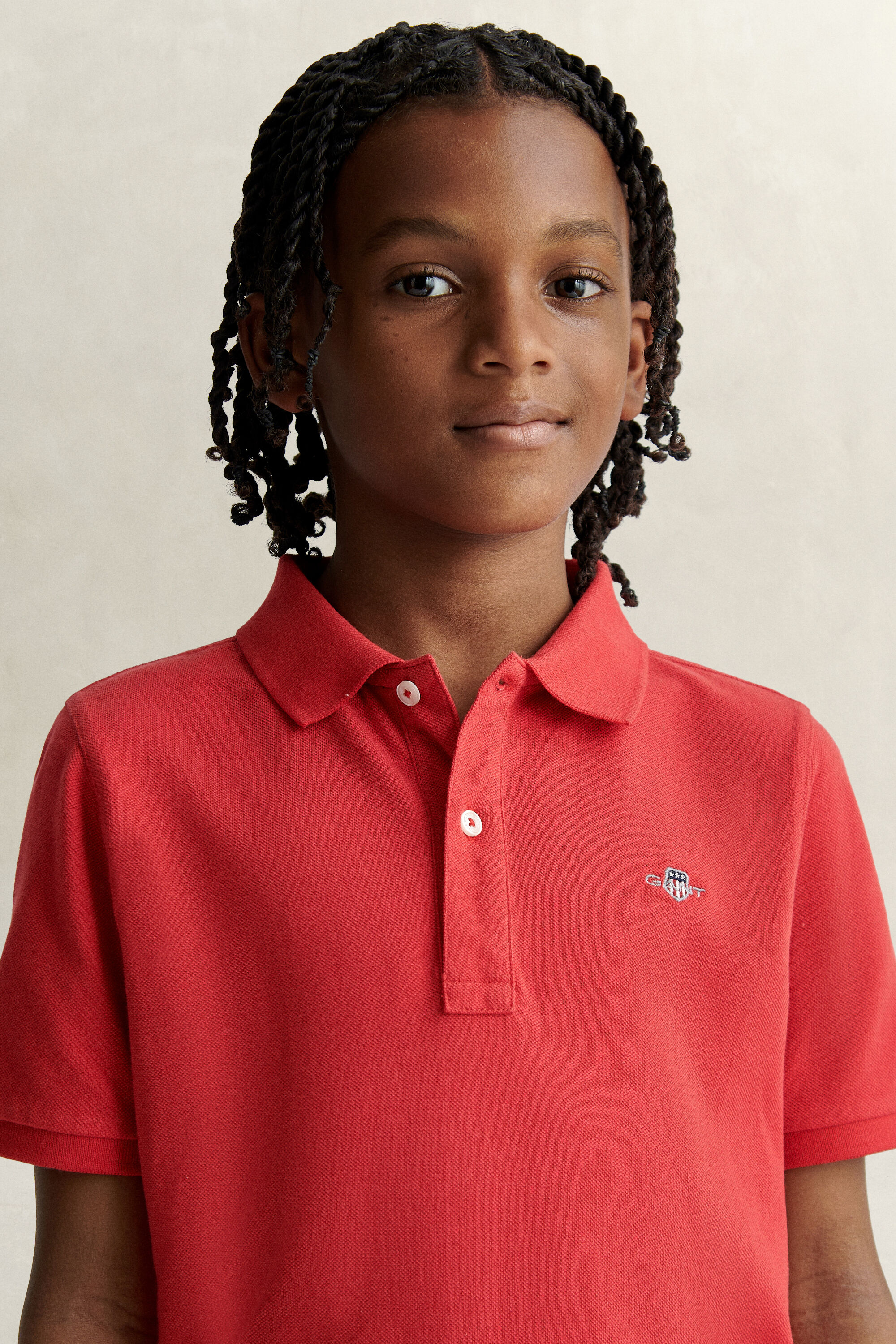 Teens Shield piqué poloskjorte