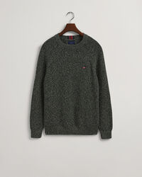 Crewneck sweater i snoet bomuld