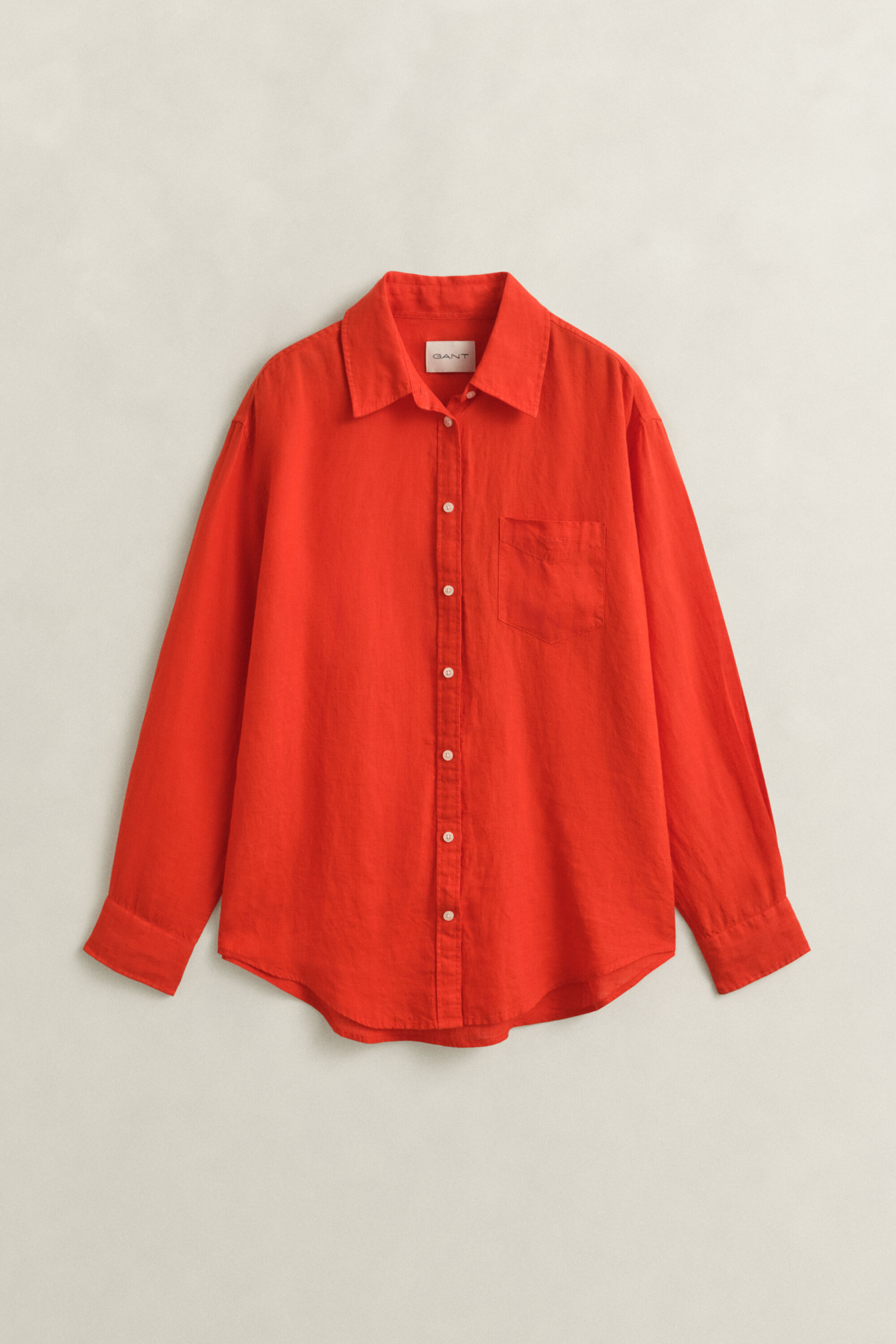 Relaxed fit hørskjorte