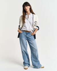 Regular fit klassisk stribet Oxford-skjorte