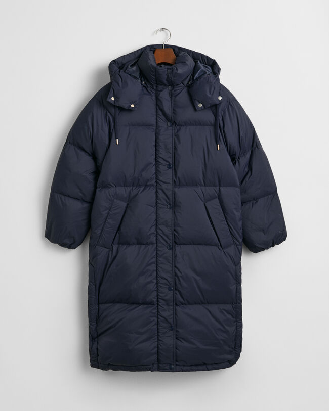 Dunfrakke i fuld længde