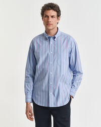 Relaxed fit Heritage Poplin skjorte med striber