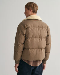 Vatteret pufferjakke i flannel